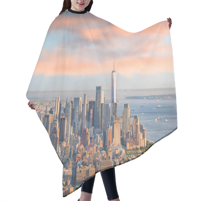 Personality  The Skyline Of New York City, United States Hair Cutting Cape