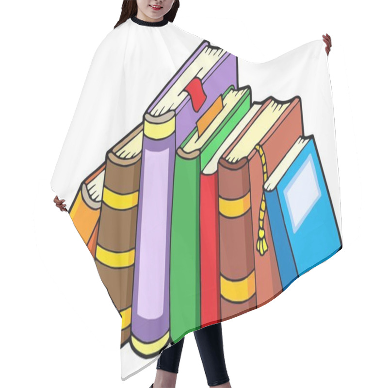 Personality  Line Of Various Books Hair Cutting Cape