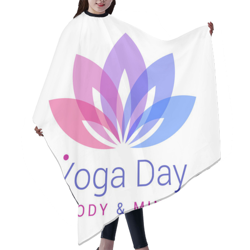 Personality  Lotus Flower As Symbol Of Yoga Hair Cutting Cape