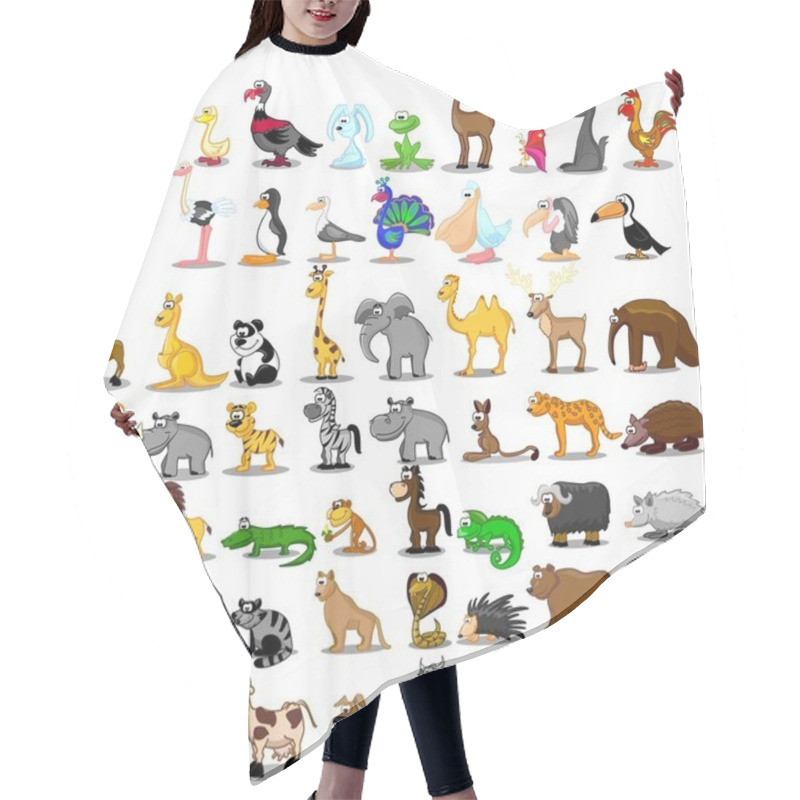 Personality  Extra Large Set Of Animals Hair Cutting Cape