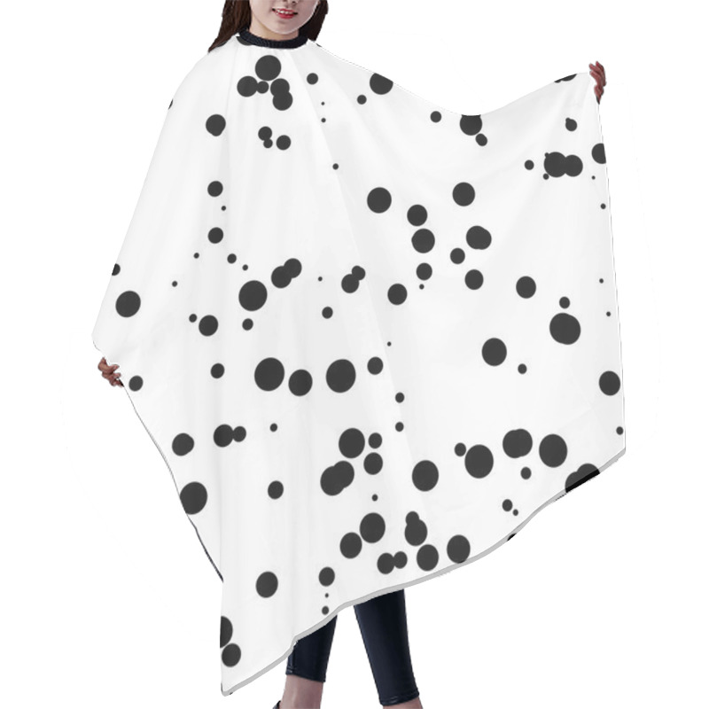 Personality  White Abstract Background With Circles Hair Cutting Cape