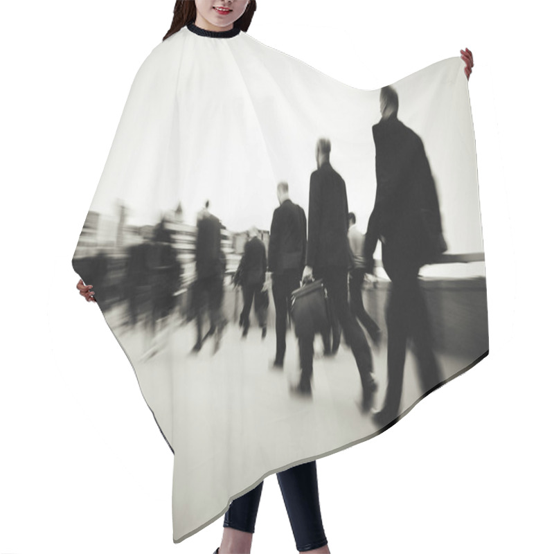 Personality  Business People Walking In City  Hair Cutting Cape