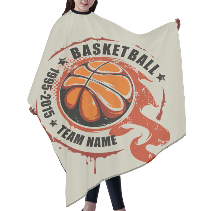 Personality  Basketball Vector Art Hair Cutting Cape