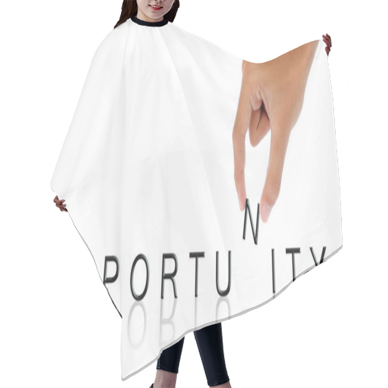 Personality  Gesture Of Hand Hair Cutting Cape