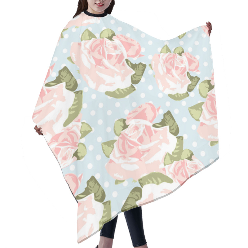 Personality  Rose Pattern Hair Cutting Cape