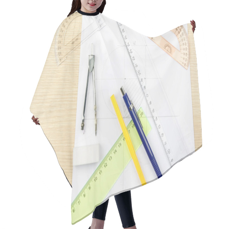 Personality  Drawing And Drawing Equipment Hair Cutting Cape