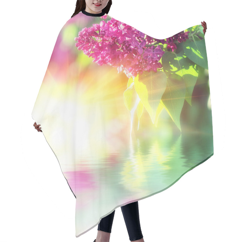 Personality  Blooming Lilacs Hair Cutting Cape