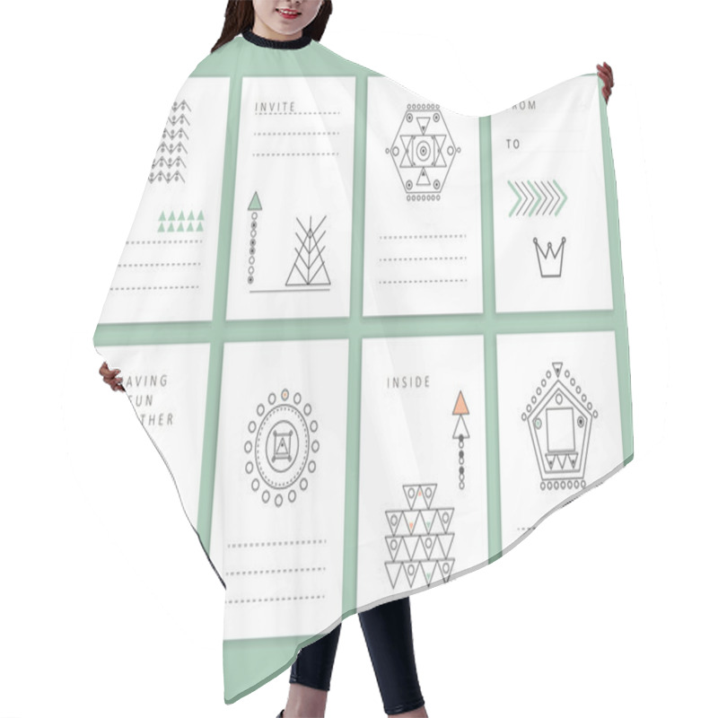 Personality  Collection Of Templates Hair Cutting Cape