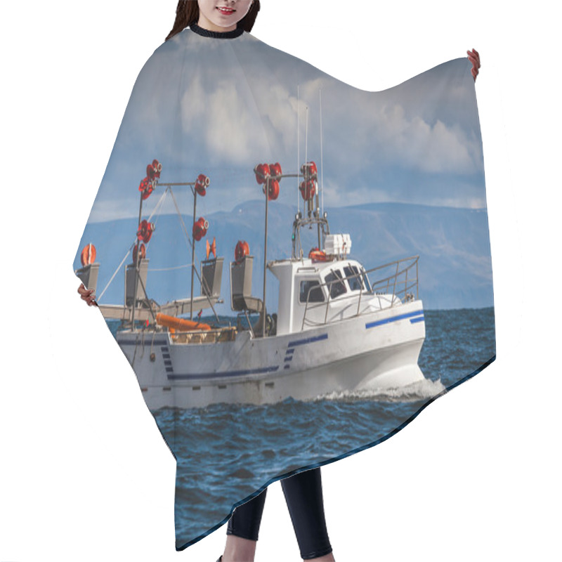 Personality  Commercial Fishing Boat Hair Cutting Cape