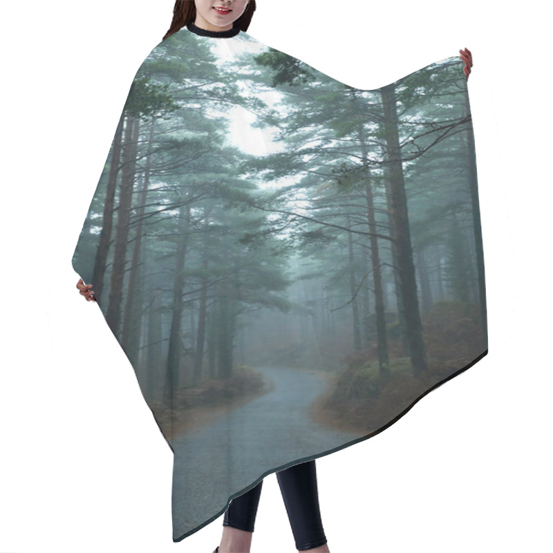 Personality  Dark Road Hair Cutting Cape