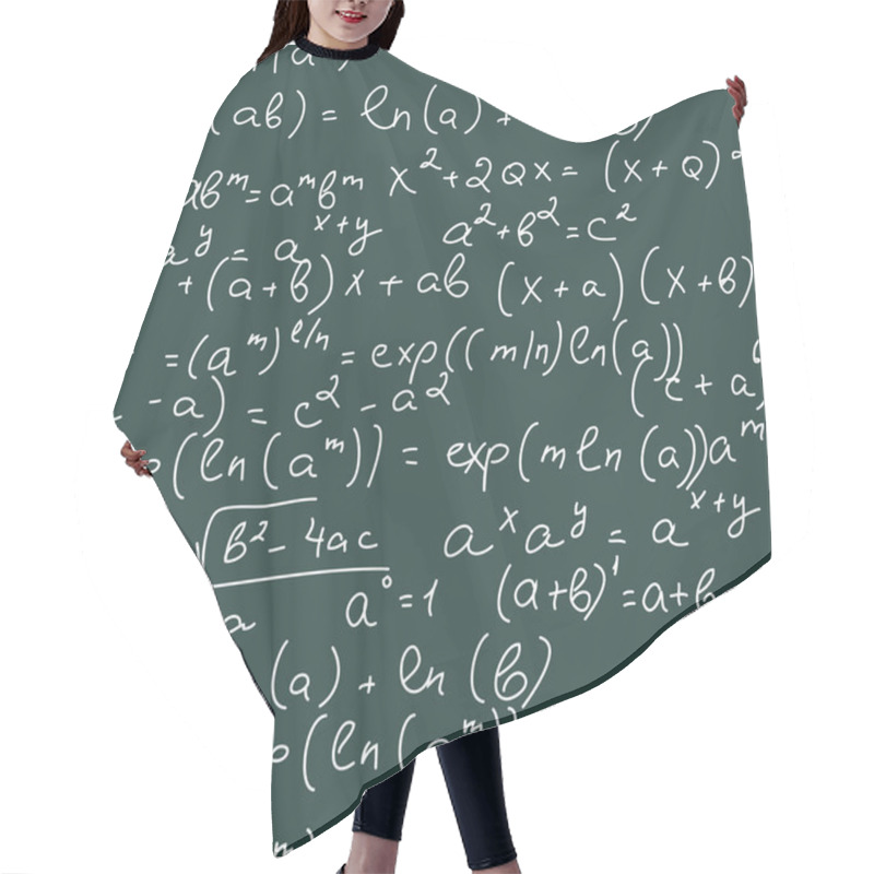 Personality  Math Formulas Hair Cutting Cape