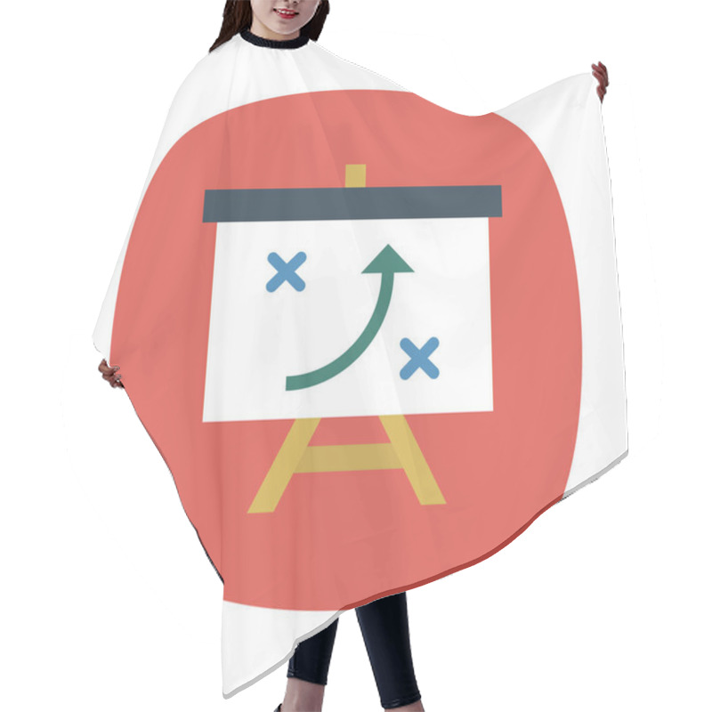 Personality  Strategy   Planning  Board  Vector Illustration Hair Cutting Cape