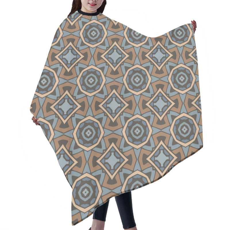 Personality  Retro Geometric Seamless Pattern Hair Cutting Cape