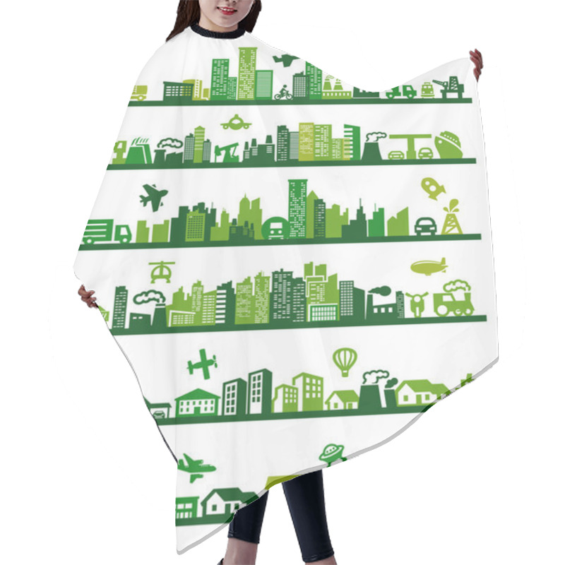 Personality  Green City Hair Cutting Cape