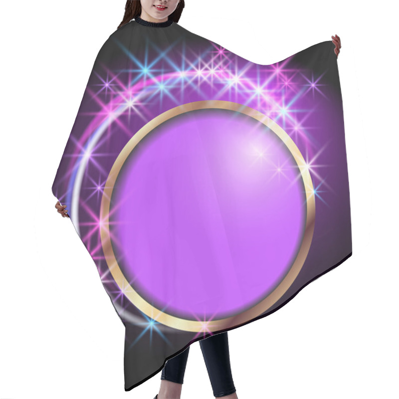 Personality  Stars And Round Frame Hair Cutting Cape