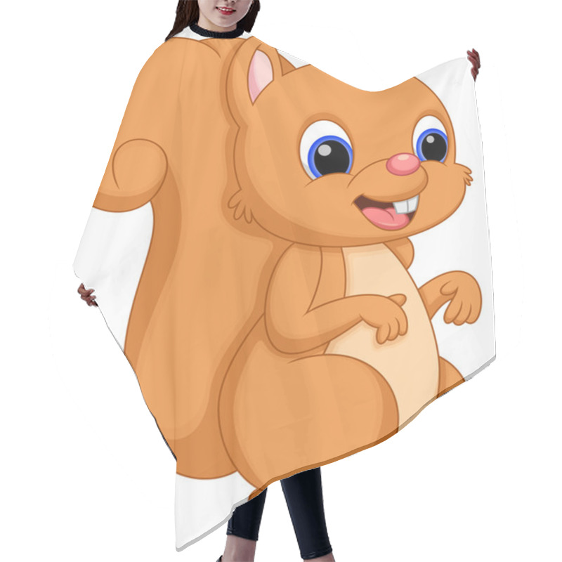 Personality  Squirrel Cartoon Hair Cutting Cape