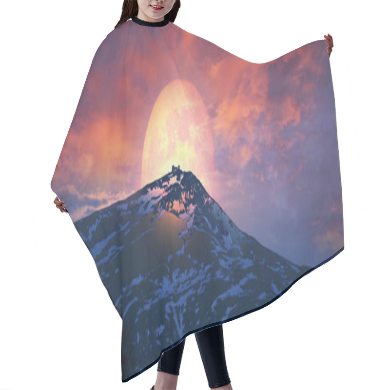 Personality  Sunrise Over Black Mountain Hair Cutting Cape