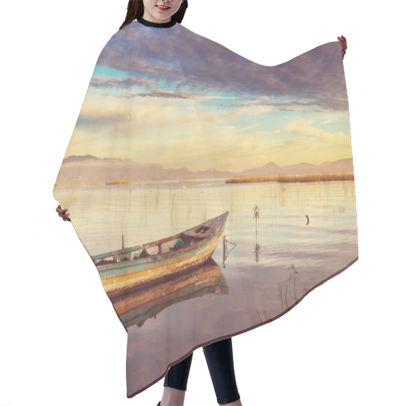 Personality  The Fishing Boats In Mexico Hair Cutting Cape