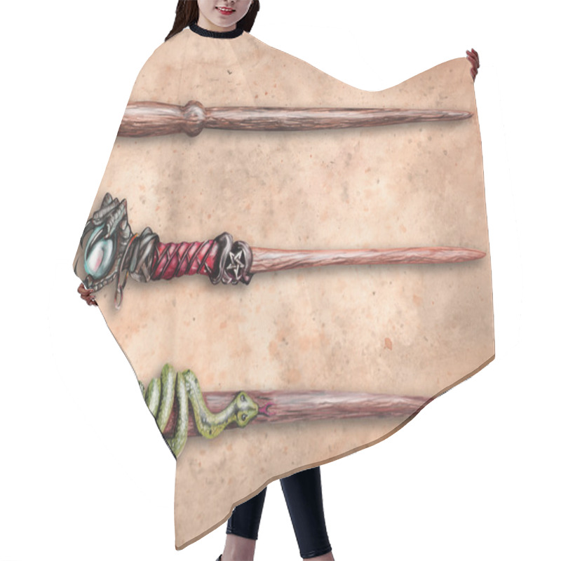 Personality  Wizard Wands Hair Cutting Cape