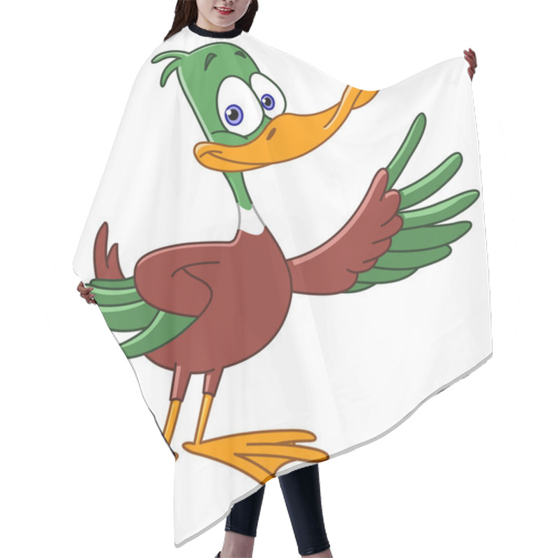 Personality  Cartoon Duck Hair Cutting Cape