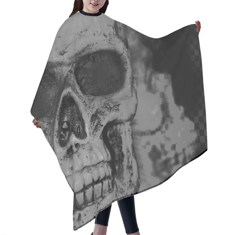 Personality  Skull Scary Background Hair Cutting Cape