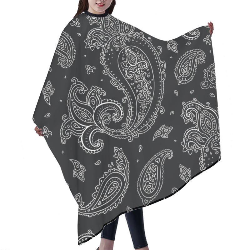 Personality  Seamless Paisley Background. Hair Cutting Cape