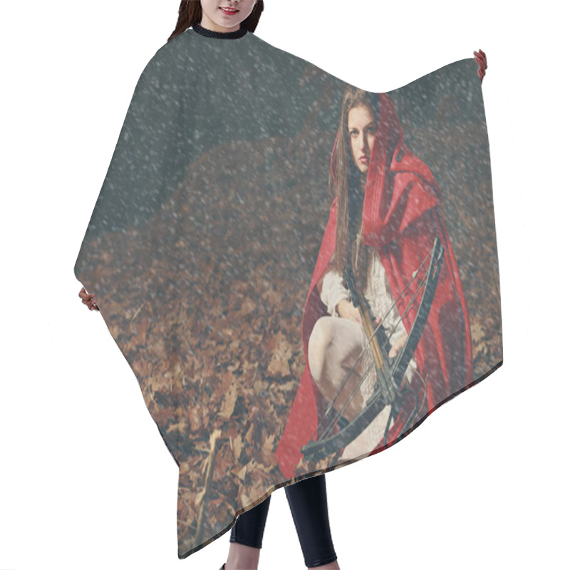 Personality  Little Red Riding Hood In The Dark Forest Hair Cutting Cape