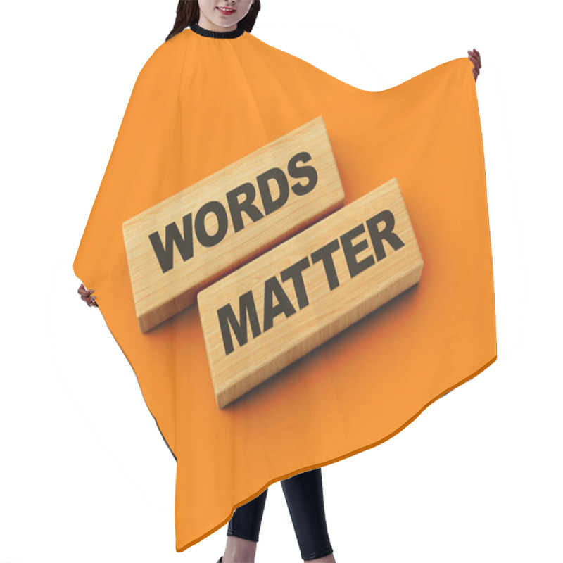 Personality  Wooden Blocks Words Matter Word Isolated Background 3d Illustration Hair Cutting Cape