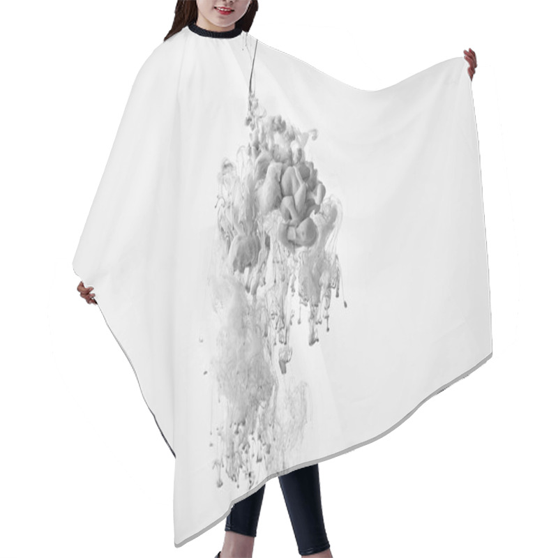 Personality  Abstract Monochrome Design With Grey Paint Splash Hair Cutting Cape