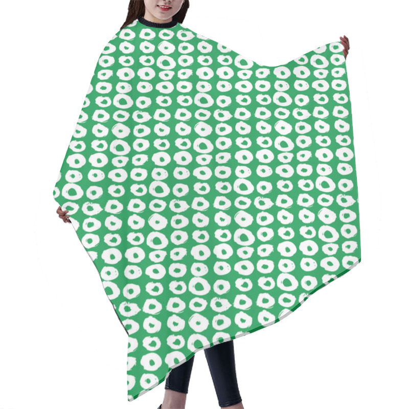 Personality  Vector Pattern With Doughnut Like Shapes Hair Cutting Cape