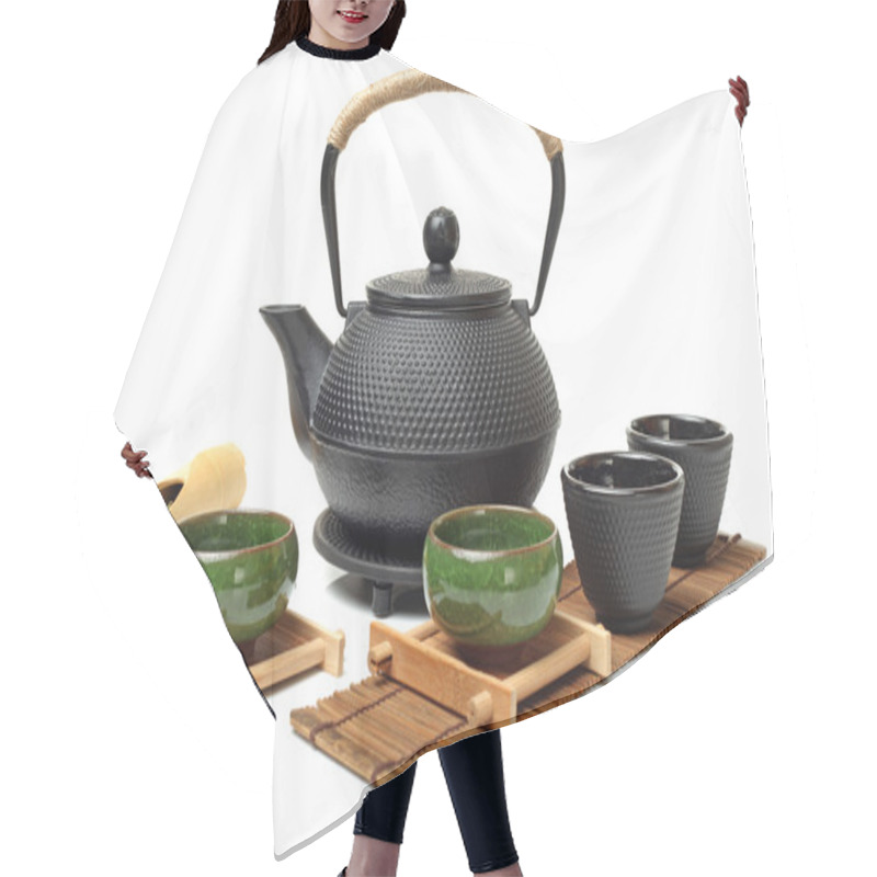 Personality  Tea Set Hair Cutting Cape