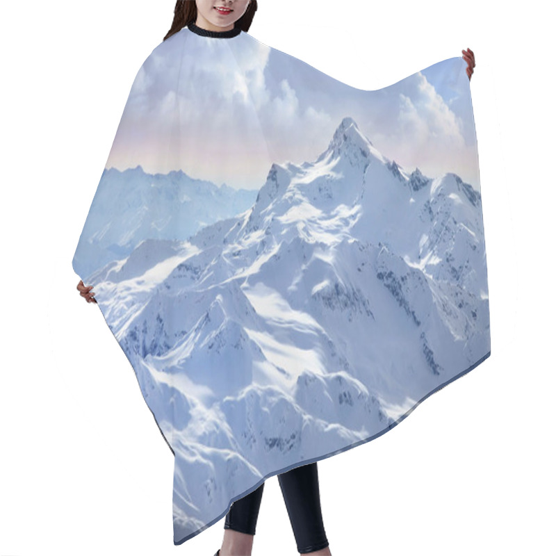 Personality  View On Elbrus Mount - The Highest Point Of Europe Hair Cutting Cape