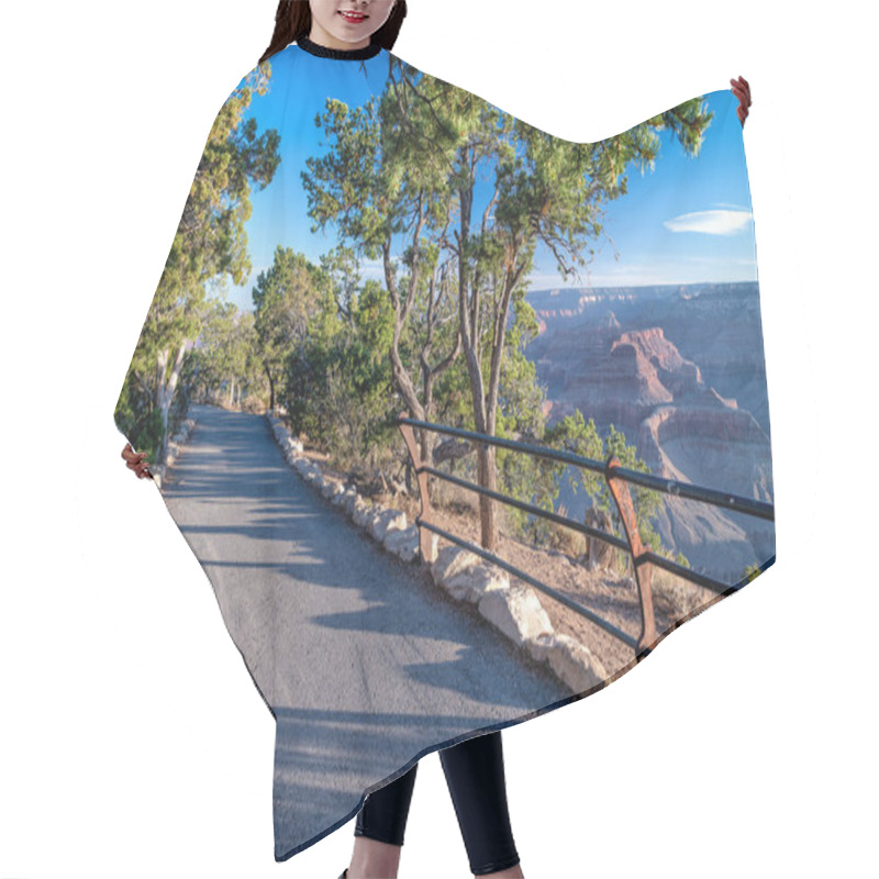 Personality  Beautiful Trail With Grand Canyon View At Dusk Hair Cutting Cape