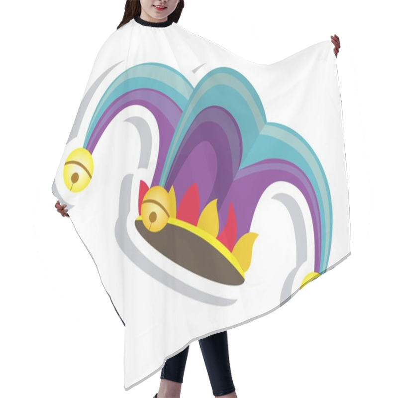 Personality  Jester Hat Hair Cutting Cape