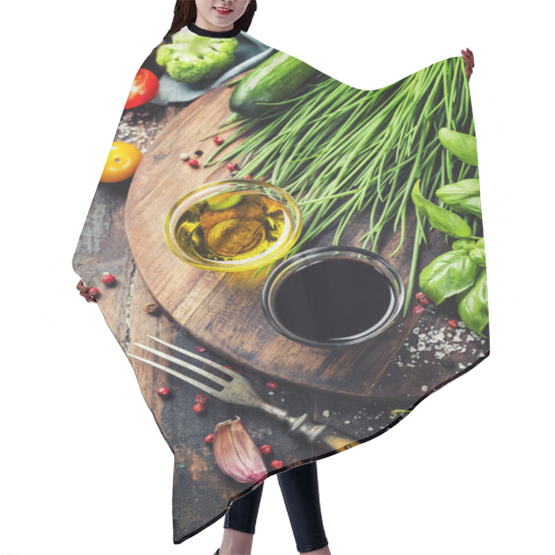 Personality  Organic Vegetables And Spices Hair Cutting Cape