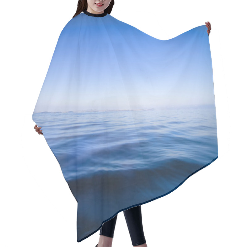 Personality  Blue Water Seascape Abstract Background Hair Cutting Cape