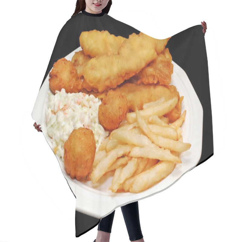 Personality  Fish And Chips Hair Cutting Cape