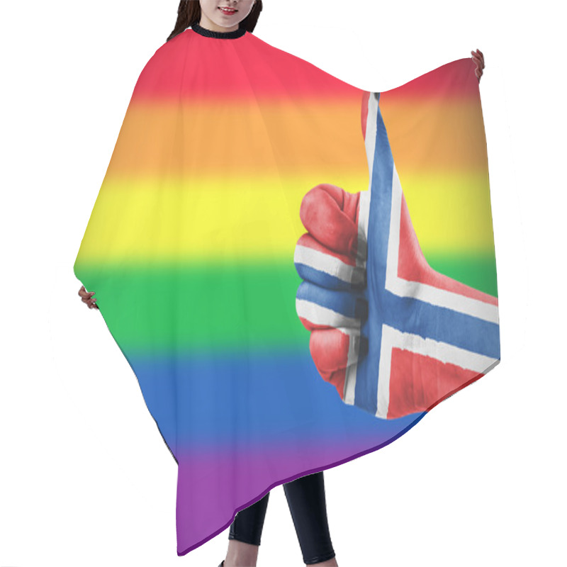 Personality  Positive Attitude Of Norway For LGBT Community Hair Cutting Cape