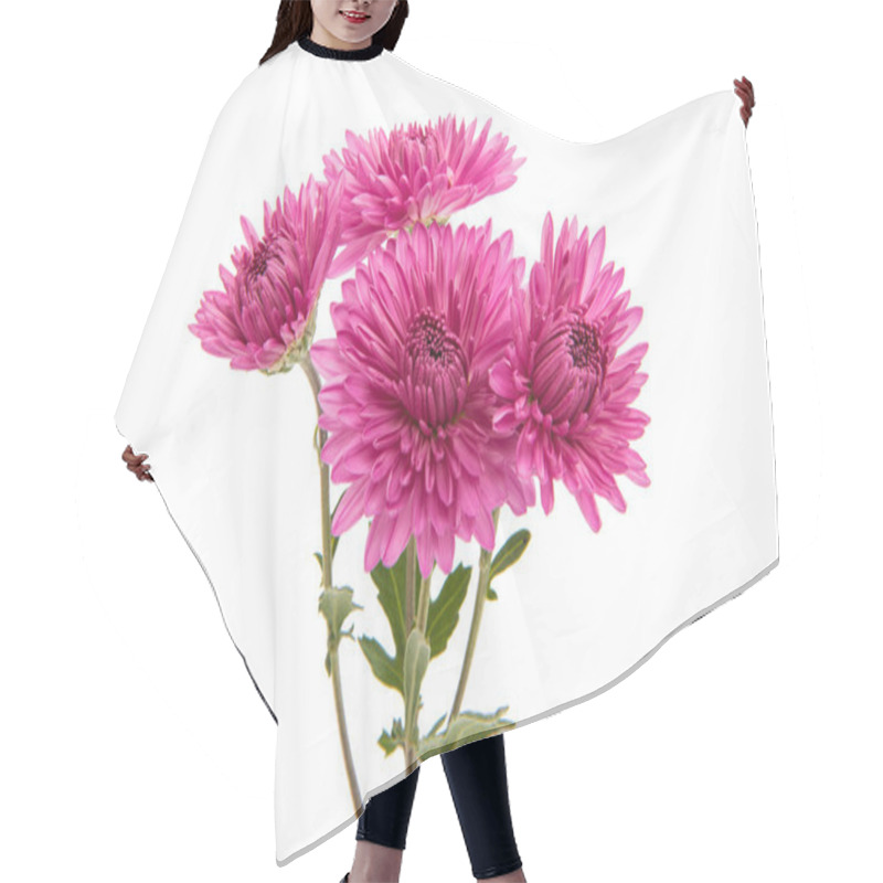 Personality  Chrysanthemum Lilac Flower Hair Cutting Cape