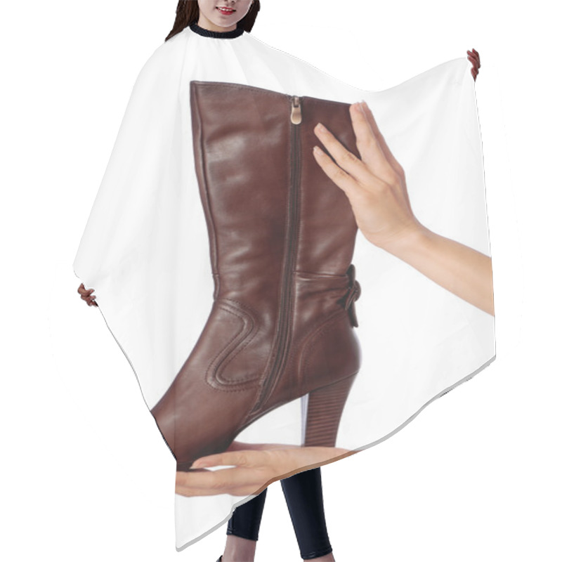 Personality  Fetish Boots Hair Cutting Cape