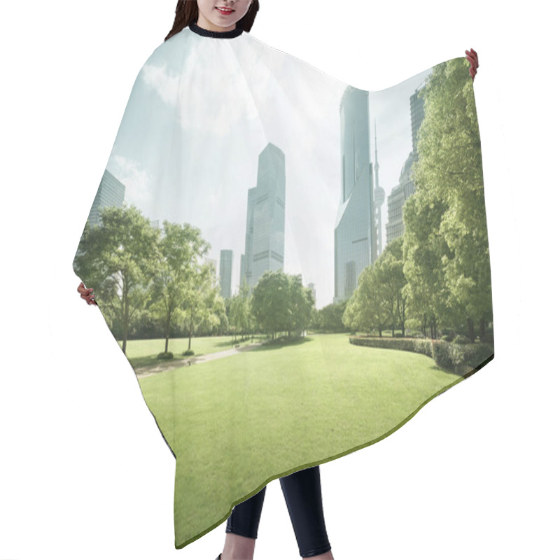 Personality  Green Space, Lujiazui Central, Shanghai, China Hair Cutting Cape