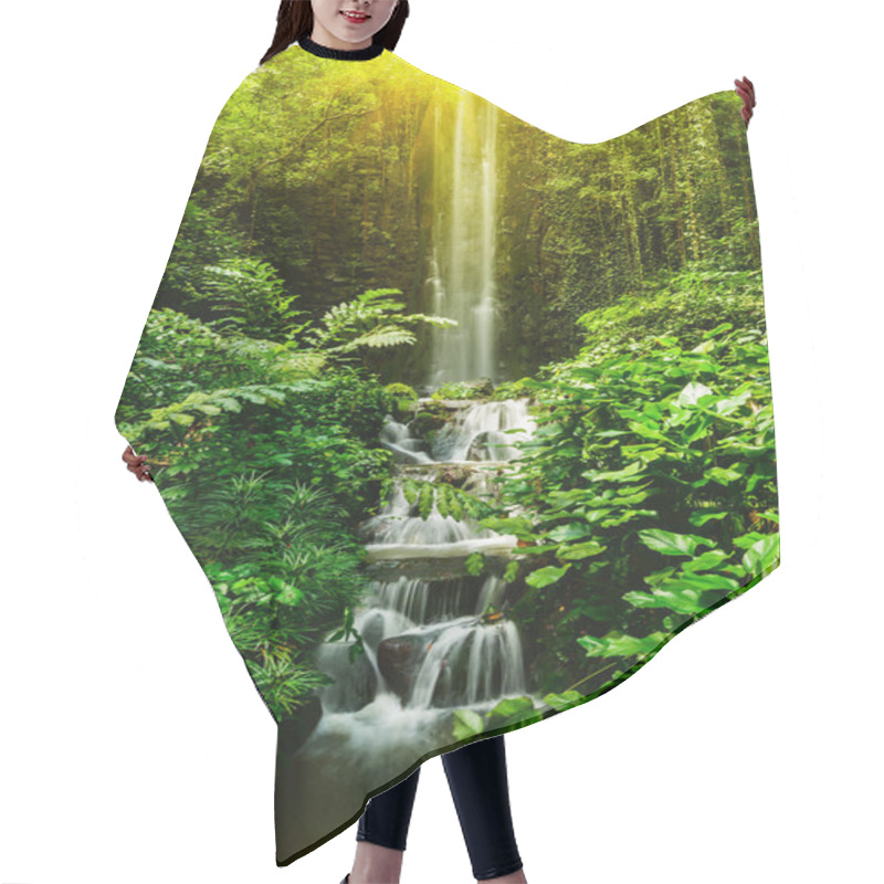 Personality  Tropical Waterfall Hair Cutting Cape