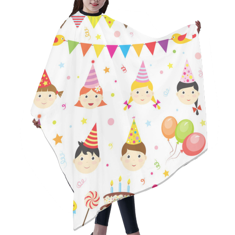 Personality  Birthday Party Elements Hair Cutting Cape