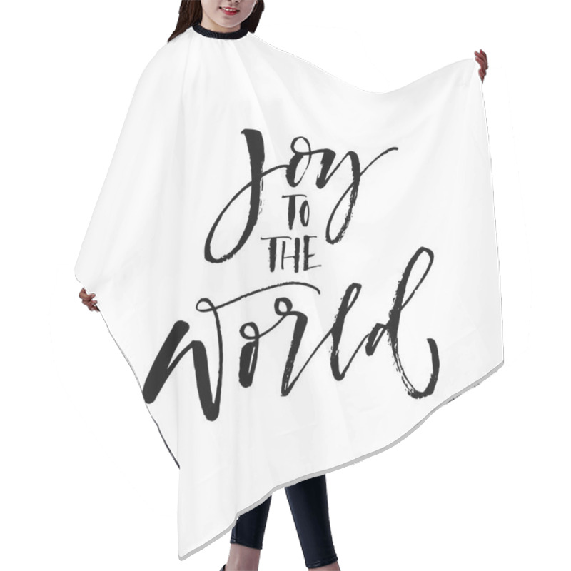 Personality  Joy To The World Postcard.  Hair Cutting Cape