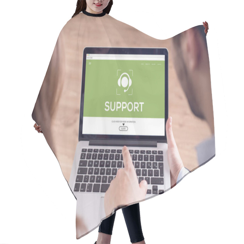 Personality  SUPPORT CONCEPT On Screen  Hair Cutting Cape