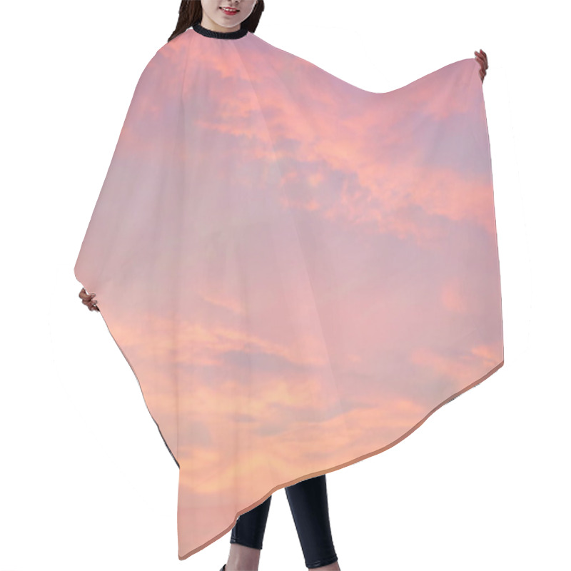 Personality  Pink  Sunset  Skyline  Panoramic View Romantic Summer Sunset Evening ,Pink  Sunset  Skyline  Panoramic View Romantic Summer Sunset Evening   Background  Hair Cutting Cape