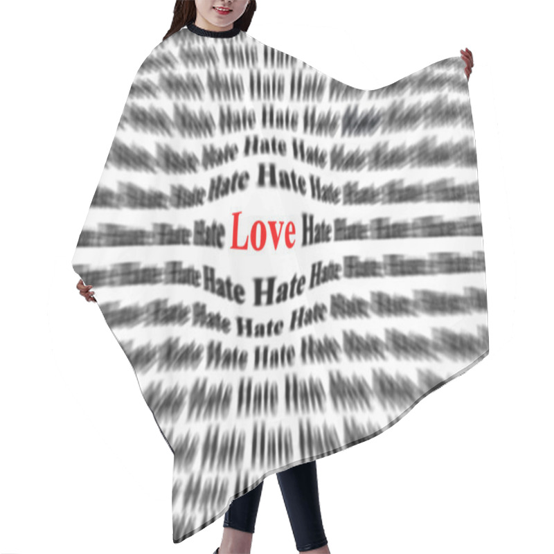 Personality  Love Is Important Hair Cutting Cape