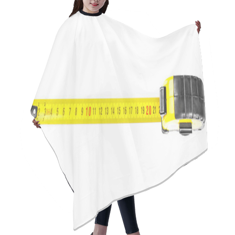 Personality  Close-up Of Yellow Tape Measure Hair Cutting Cape