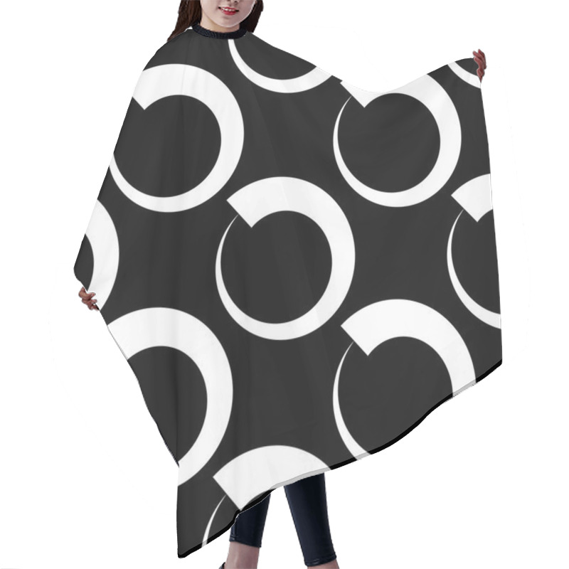 Personality  Circles Abstract Geometric Pattern Hair Cutting Cape