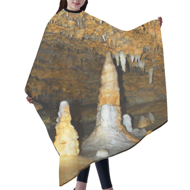 Personality  Rock Formations Inside Of A Cave In Dordogne Region, France Hair Cutting Cape